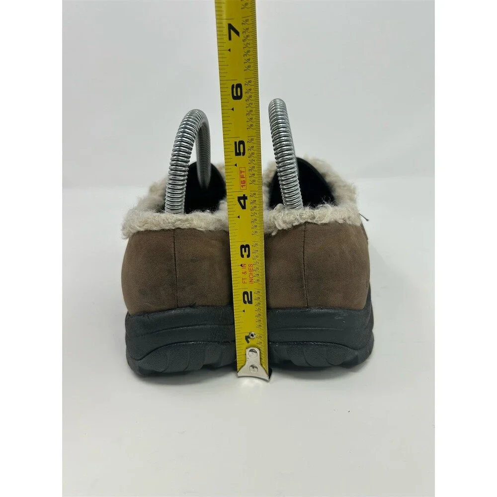 KEEN Bailey Slip-On Shoes Womens Brown Waterproof Faux Fur Lined Outdoor Size 7